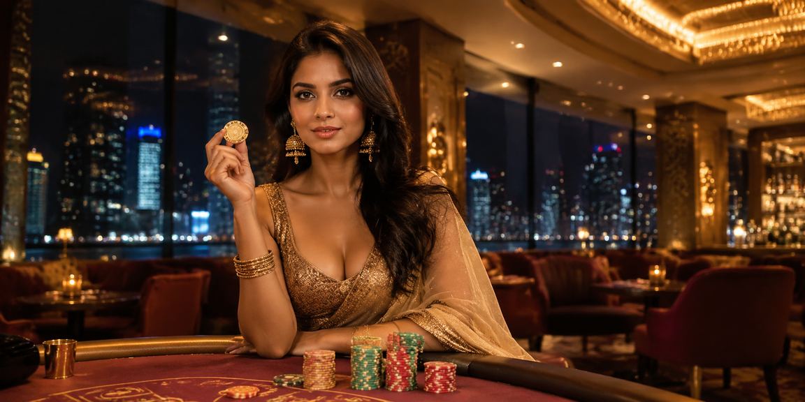 Baccarat table in Mumbai MG Road casino with excited Indian players