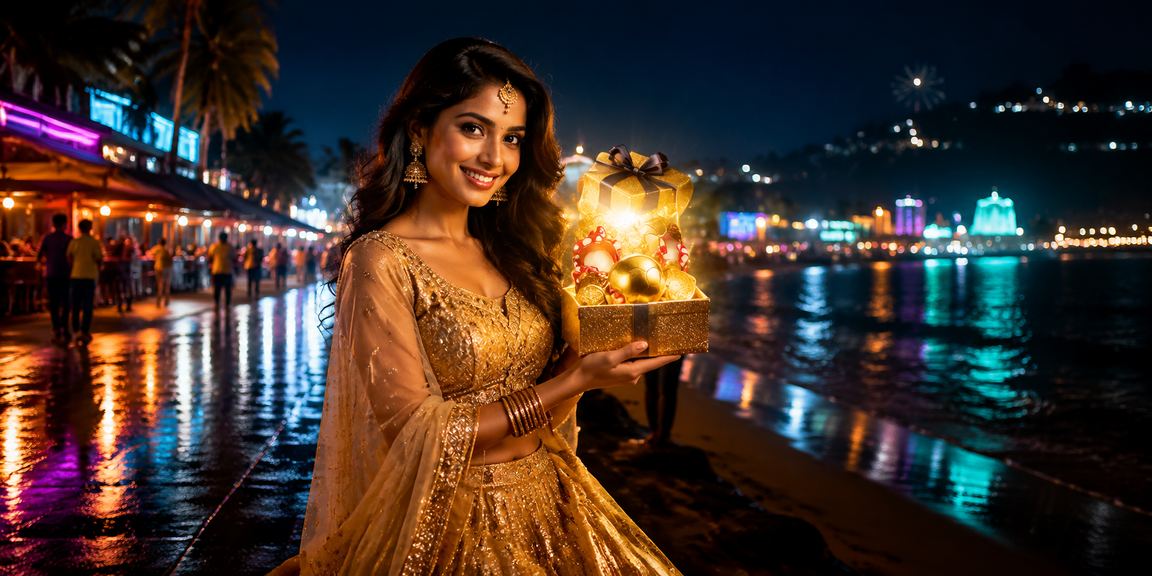 Goa beach setting with VIP bonus promotions for active bettors